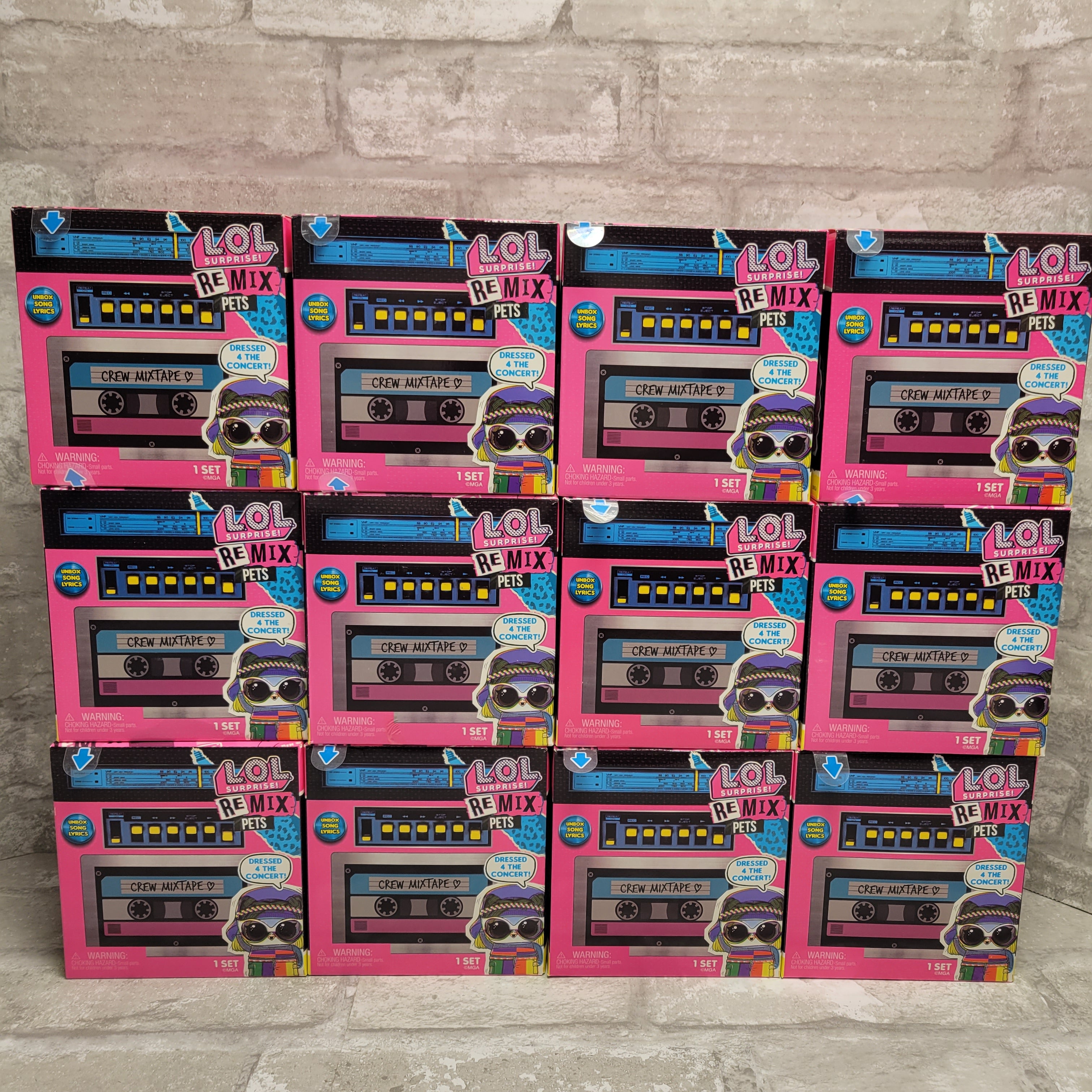 LOL Surprise Remix Pets - 9 Surprises Each, Lot of 12 (8016954786030)